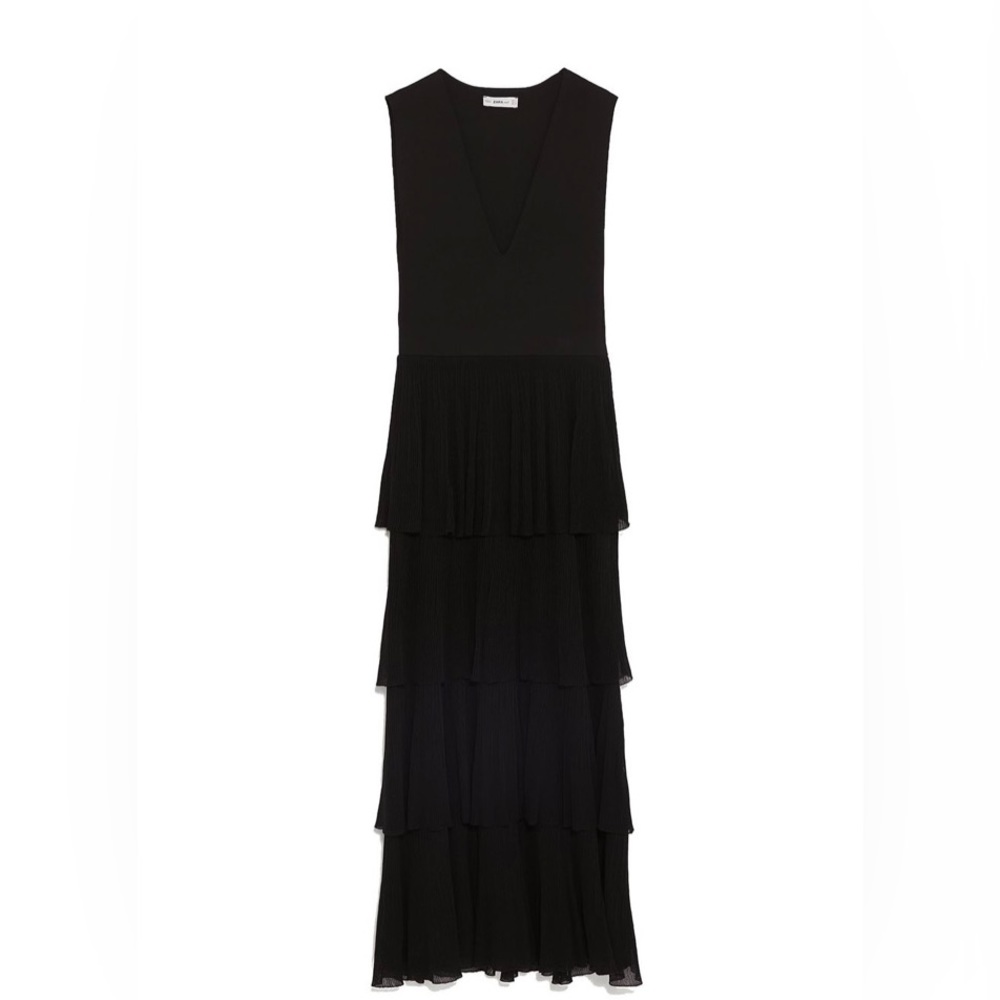 Zara Knit Spanish Style Maxi Dress, Size US Small